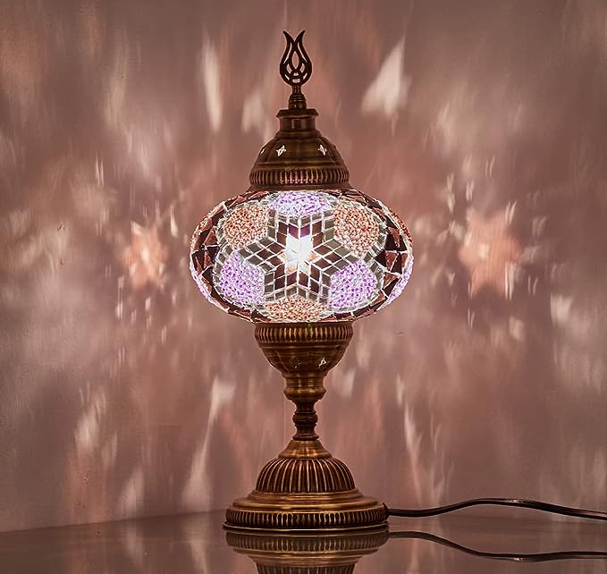 Turkish Moroccan Mosaic Table Bedside Night Lamp