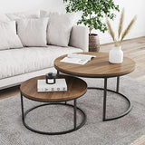 Stella Round Modern Nesting Coffee Set of 2