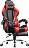 Gaming Chair, Computer Chair with Footrest and Lumbar Support