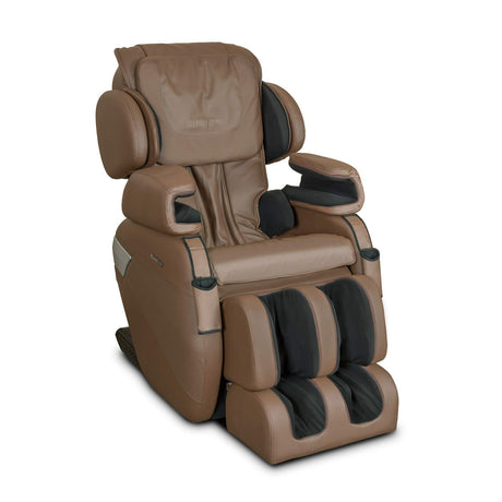 RelaxForm L-Track Massage Chair in Chocolate Color – Side View