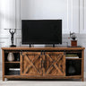 58" Farmhouse TV Stand for TVs up to 65 inch, Entertainment Center TV Cabinet