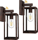 Dusk to Dawn Outdoor Wall Lantern, Exterior Wall Sconce Sensor Light Fixture