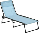 Folding Chaise Lounge Pool Chairs, Outdoor Sun Tanning Chairs, Folding