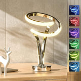 10 Light Modes Modern Spiral RGB Table Lamp