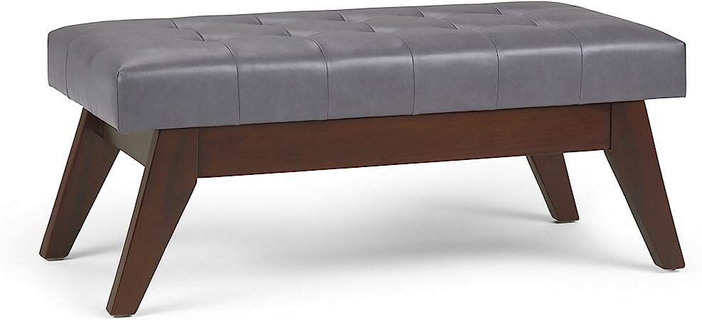 Draper 40 inch Wide Mid Century Modern Rectangle Tufted