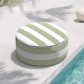 Indoor/Outdoor Inflatable Ottoman D21 x H9 inch, Round Footstool Inflatable Foot Rest Ottoman