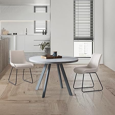 Round Dining Table Set, Mid Century Modern Round Dining Table
