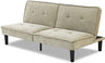 Futon Sofa Bed, Faux Leather Memory Foam Couch Futon Sets, Convertible Sofa