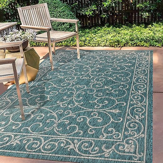 SMB106B-3 Charleston Vintage Filigree Textured Weave Red/Beige