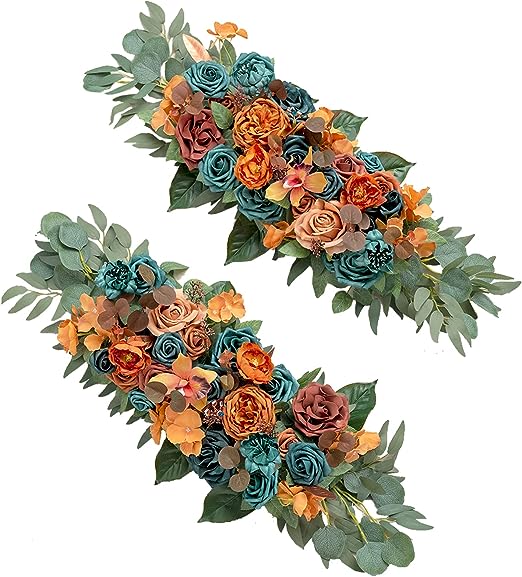 Wedding Artificial Arch Floral Arrangements 2pcs