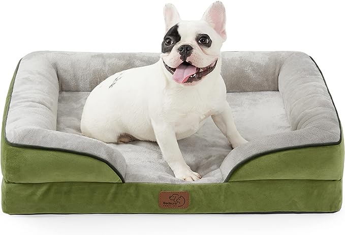 Orthopedic Dog Bed for Medium Dogs -Foam Sofa with Removable Washable Cover