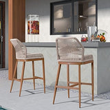 Outdoor Counter Height Bar Stool Chair Set