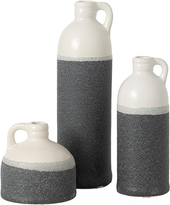Ceramic Jug Vase Set, Farmhouse Decor