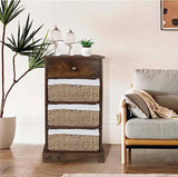 Wicker Basket Storage Cabinet, Wicker Storage Cabinet