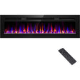 Wall-Mounted Electric Fireplace with Adjustable Heating & Color Options