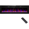 Wall-Mounted Electric Fireplace with Adjustable Heating & Color Options