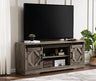 Farmhouse TV Stand Modern Sliding Barn Door Entertainment Center for TV