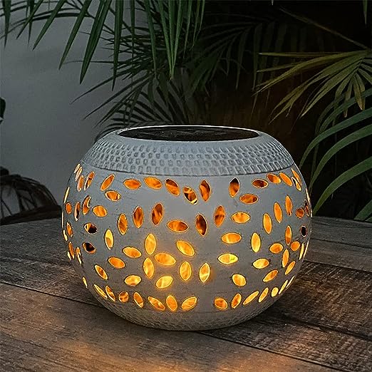 Solar Table Lights Outdoor Waterproof - Dancing Flickering Flame Lamp