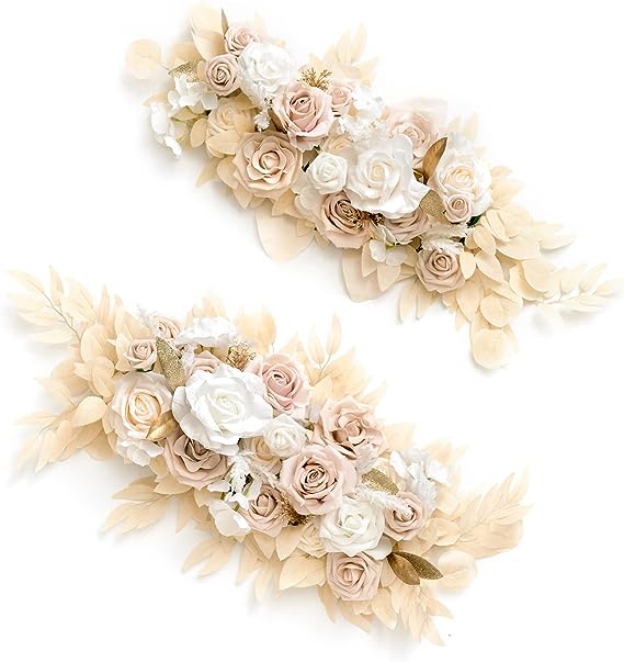 Artificial Wedding Arch Floral Arrangements 2pcs for Ceremony