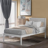 Twin Size Platform Bed with a Nightstand, Wooden Twin Bed Frame with Headboard