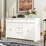 Sideboard Buffet Cabinet with 4 Storage Compartments