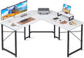 L Shaped Gaming Desk, 51 Inch Computer Desk with Monitor Stand, PC Gaming Desk