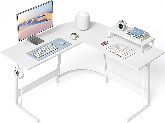 L Shaped Gaming Desk Computer Office Desk, 47 inch Corner Desk