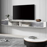 Floating TV Stand with Cabinet, Wall Mounted TV Shelf with Door Media