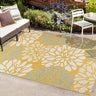 SMB110B-8 Zinnia Modern Floral Textured Weave Indoor Outdoor Area-Rug