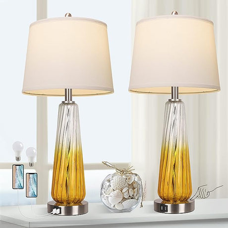 Table Lamps Set of 2 with Touch Control