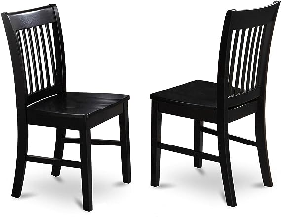 East West Furniture NFC-MAH-W Norfolk, Set of 2, Mahogany