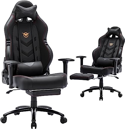 Big and Tall Gaming Chair 350lbs-Racing Style Computer Gamer Chair