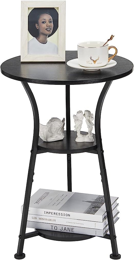 Small Round End Table for Narrow and Small Space