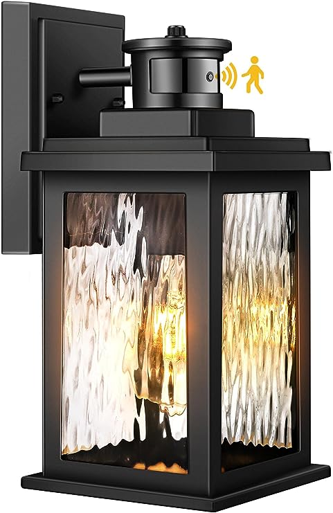 Motion Sensor Outdoor Lights Wall Mount, Dusk To Dawn Exterior Light Fixture