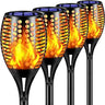 Solar Lights Upgraded, 43" Waterproof Flickering Flames 96 LED Torches Lights