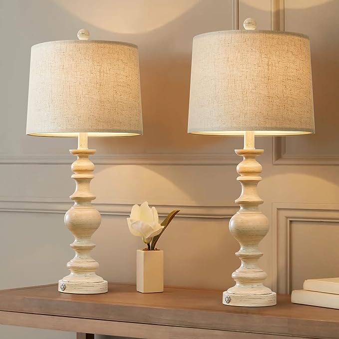 Retro 27" USB Charging Ports A/C 3 Way Dimmable Touch Control