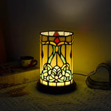 Small Tiffany Lamp for Bedrooms Ambient Table Nightstand Light Desk